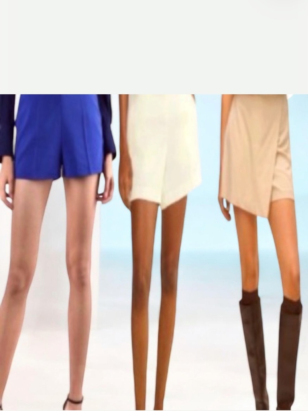Aritzia Babaton Ivory Women's Cream Shorts Size 10